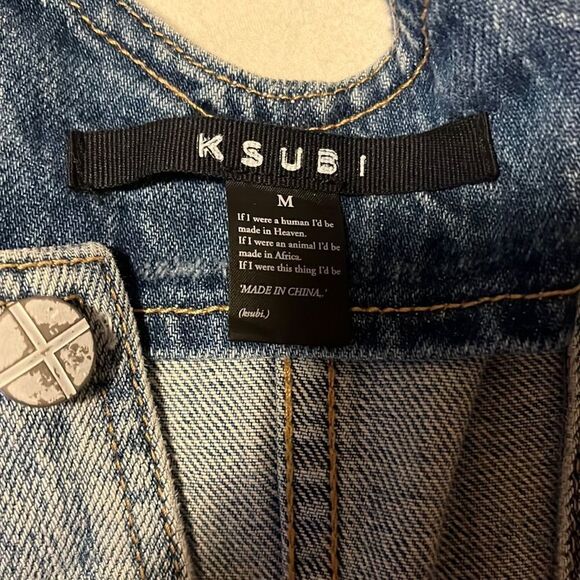 Ksubi Woman’s Denim The Palms Pini Overall Dress - Picture 9 of 11